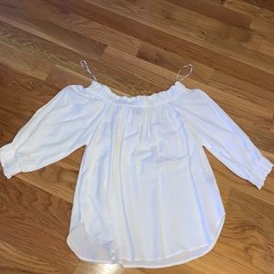 white off shoulder top